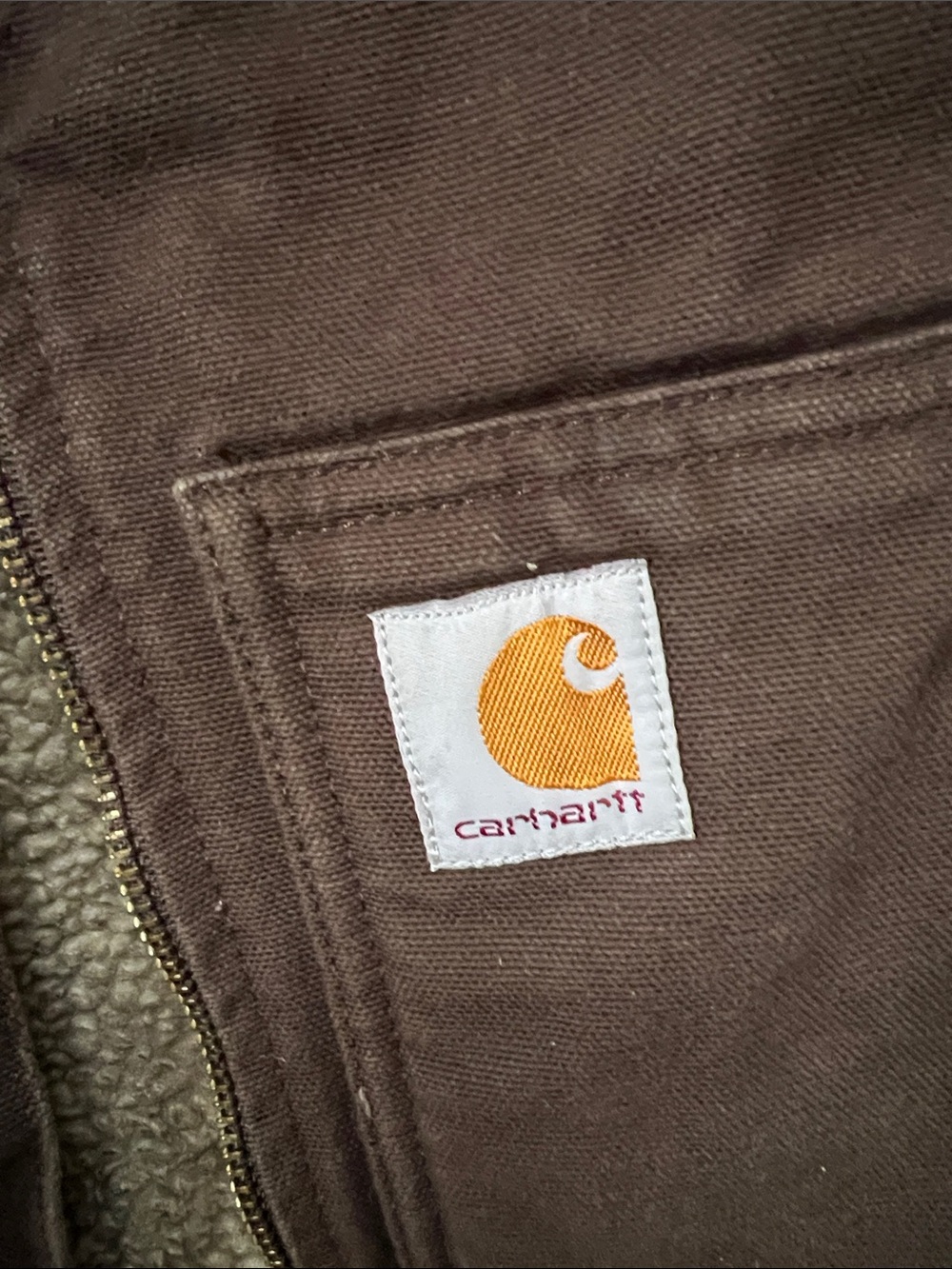 Carhartt Men’s Relaxed Fit Washed Duck Sherpa Lined Vest SZ L - Picture 3 of 7